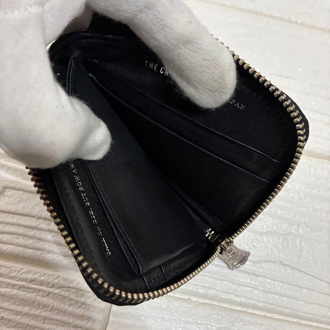 THE CRIMIE ロゴプレート ジップアラウンド スモールウォレット　L字