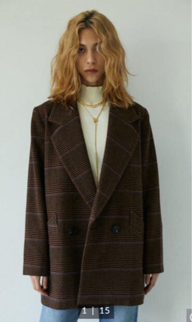 MOUSSY マウジー　CHECK MIDDLE ジャケット