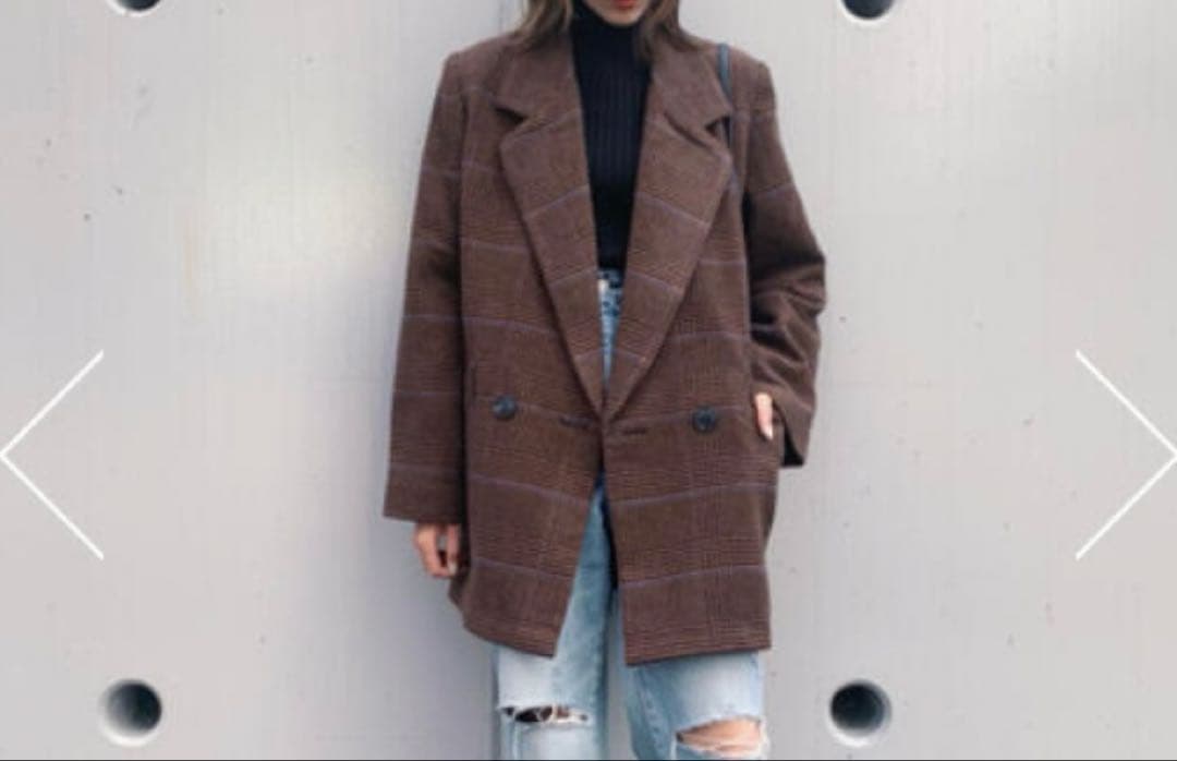 MOUSSY マウジー　CHECK MIDDLE ジャケット