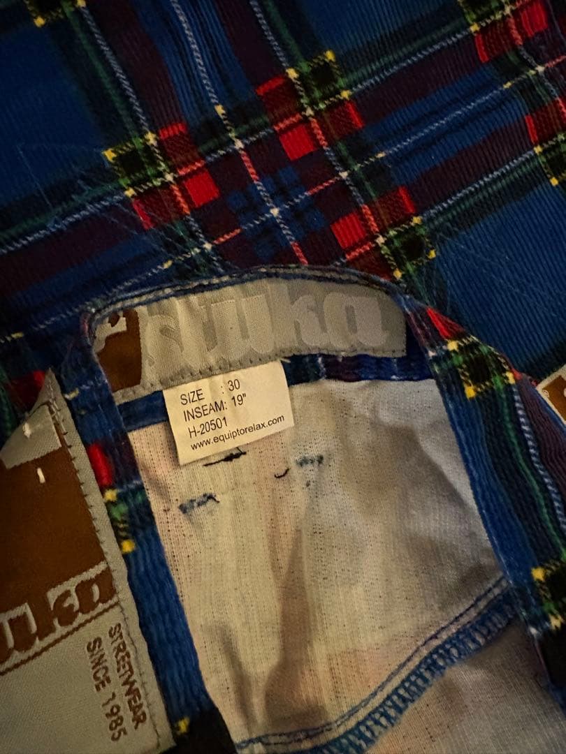 Stuka W30 ワイドパンツ　チェック