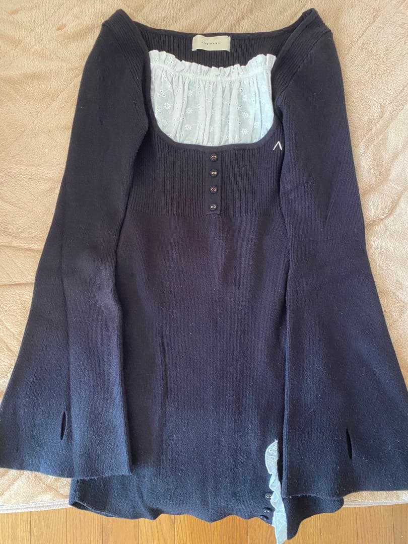 ワンピース Poppy lace mini dress andmary