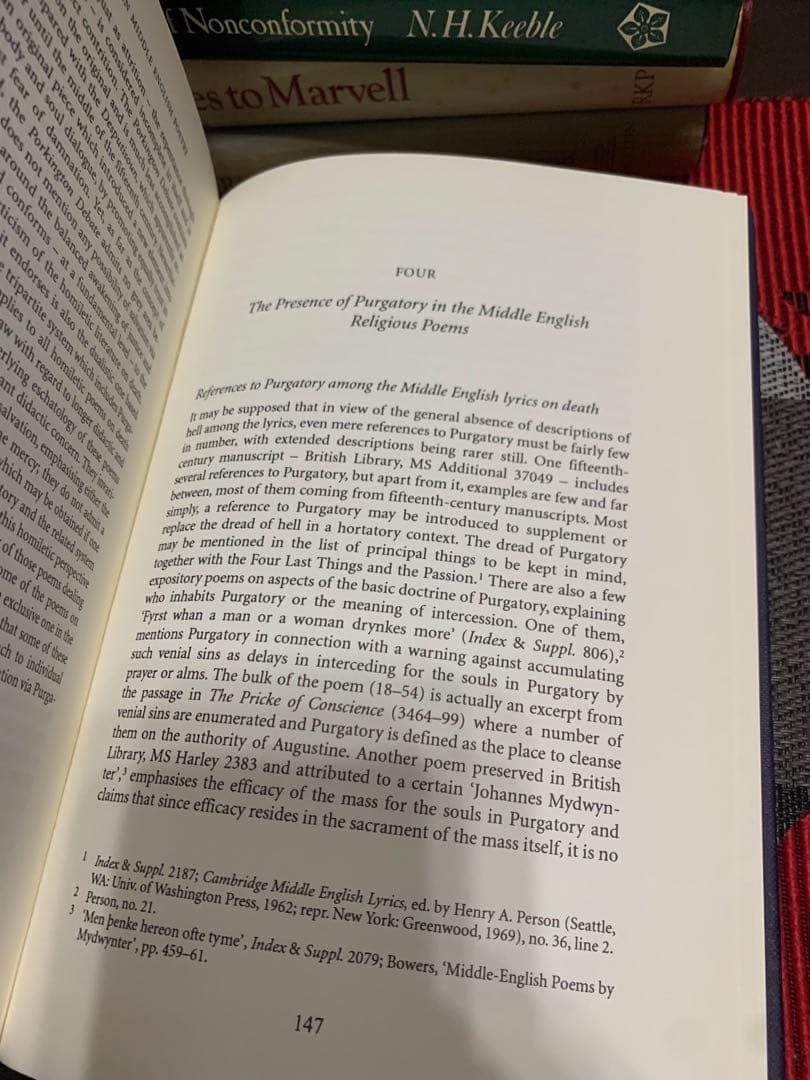 洋書 Death and Purgatory in Middle English