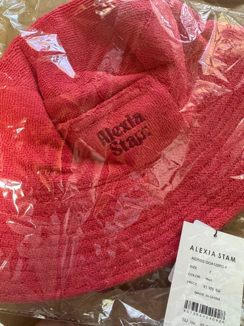 新品未使用 アリシアスタン ALEXIA STAM テリーバケットハット 帽子