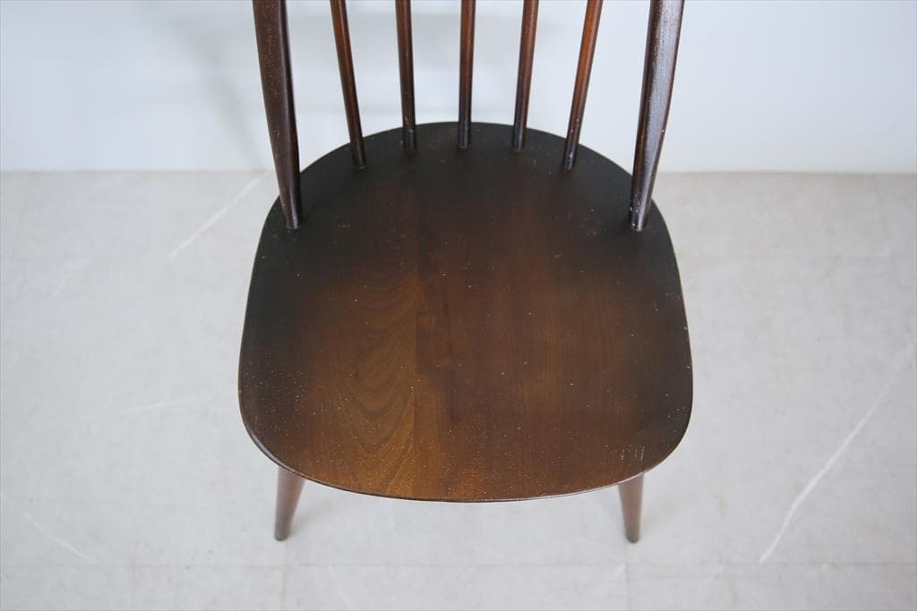 英国アンティークアーコールクエーカーチェア/ダイニングイス(89-115-4)