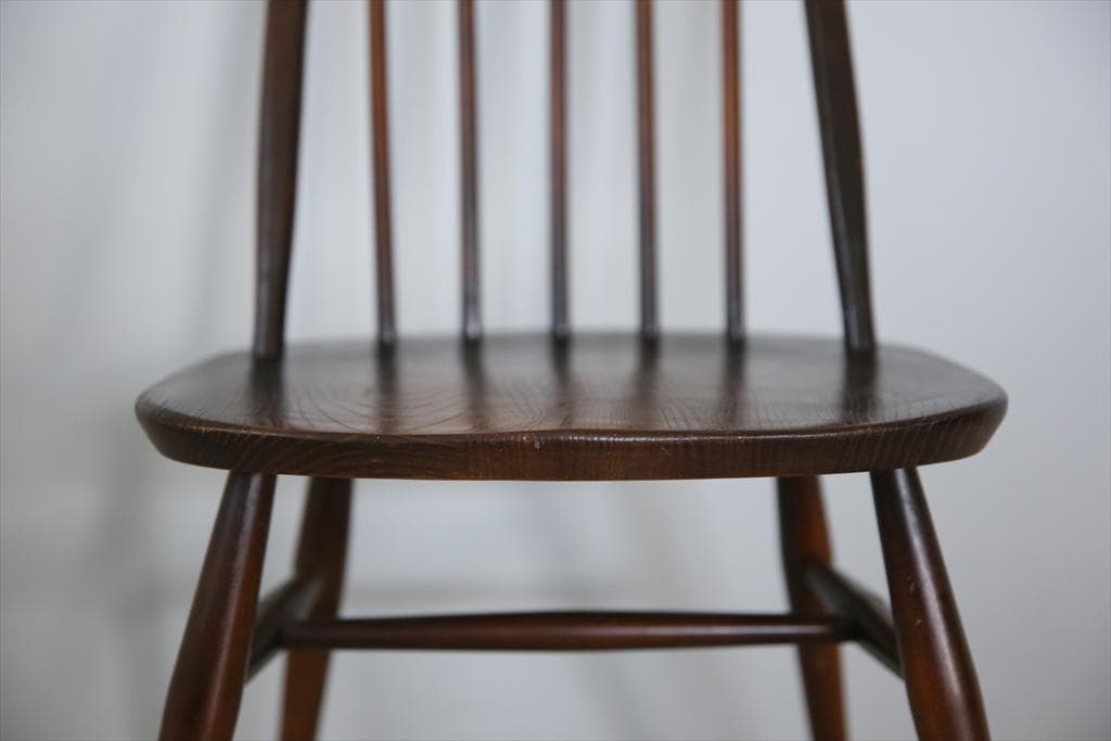 英国アンティークアーコールクエーカーチェア/ダイニングイス(89-115-4)