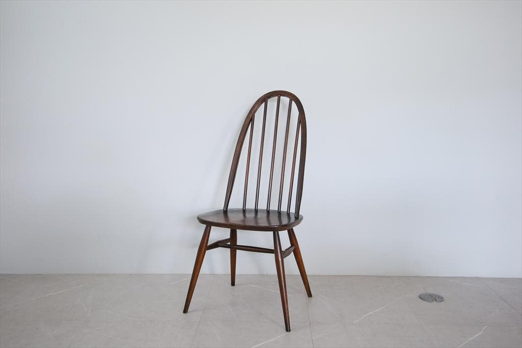 英国アンティークアーコールクエーカーチェア/ダイニングイス(89-115-4)