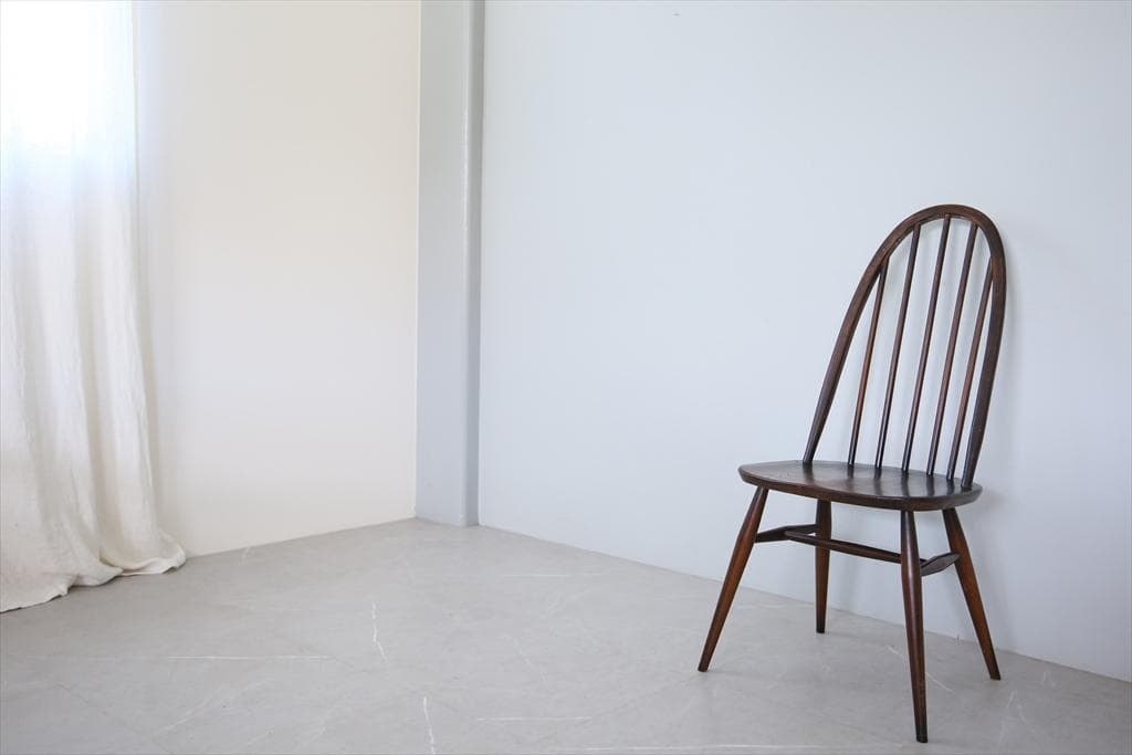 英国アンティークアーコールクエーカーチェア/ダイニングイス(89-115-4)