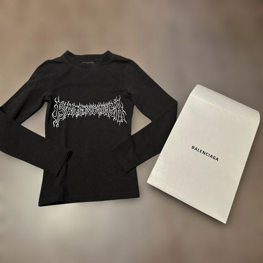 バレンシアガ（BALENCIAGA）グラフィック ロングスリーブTシャツ XS