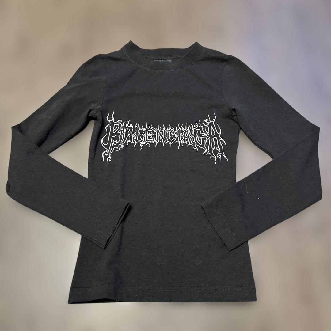 バレンシアガ（BALENCIAGA）グラフィック ロングスリーブTシャツ XS
