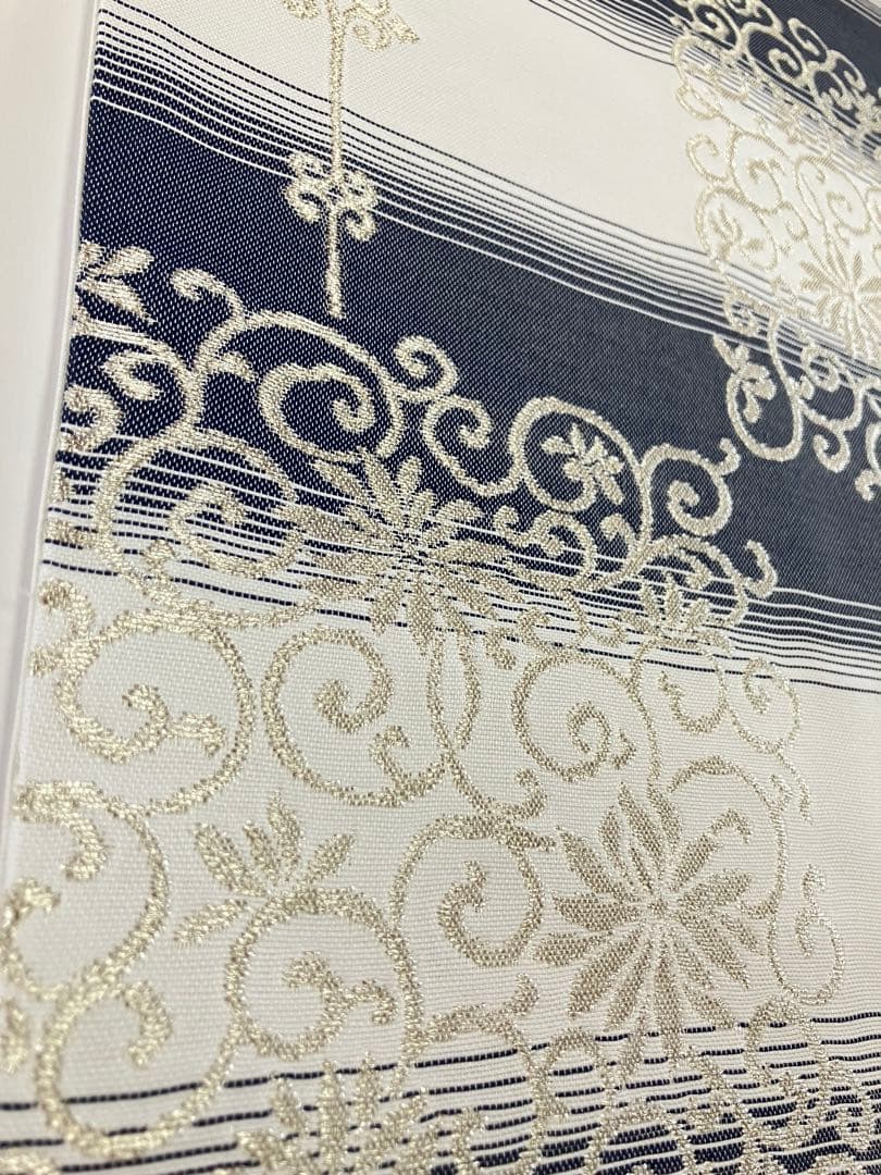 お仕立て上がり名古屋帯　新品未使用品　正絹　西陣織　No.358