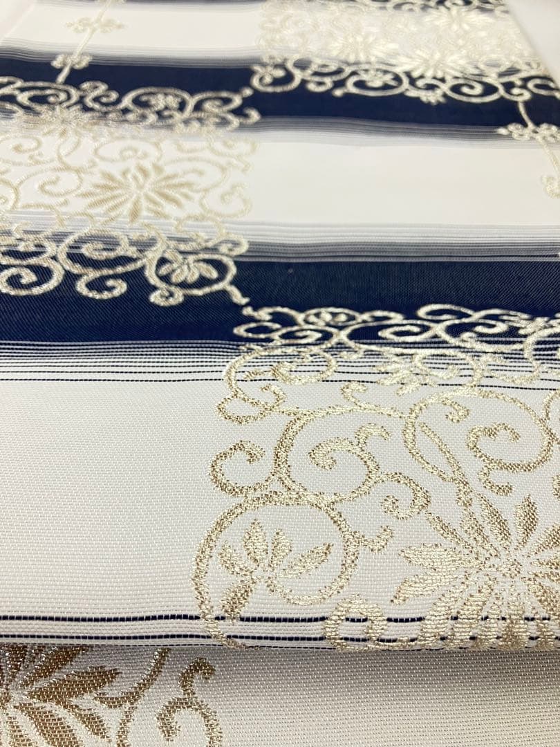 お仕立て上がり名古屋帯　新品未使用品　正絹　西陣織　No.358