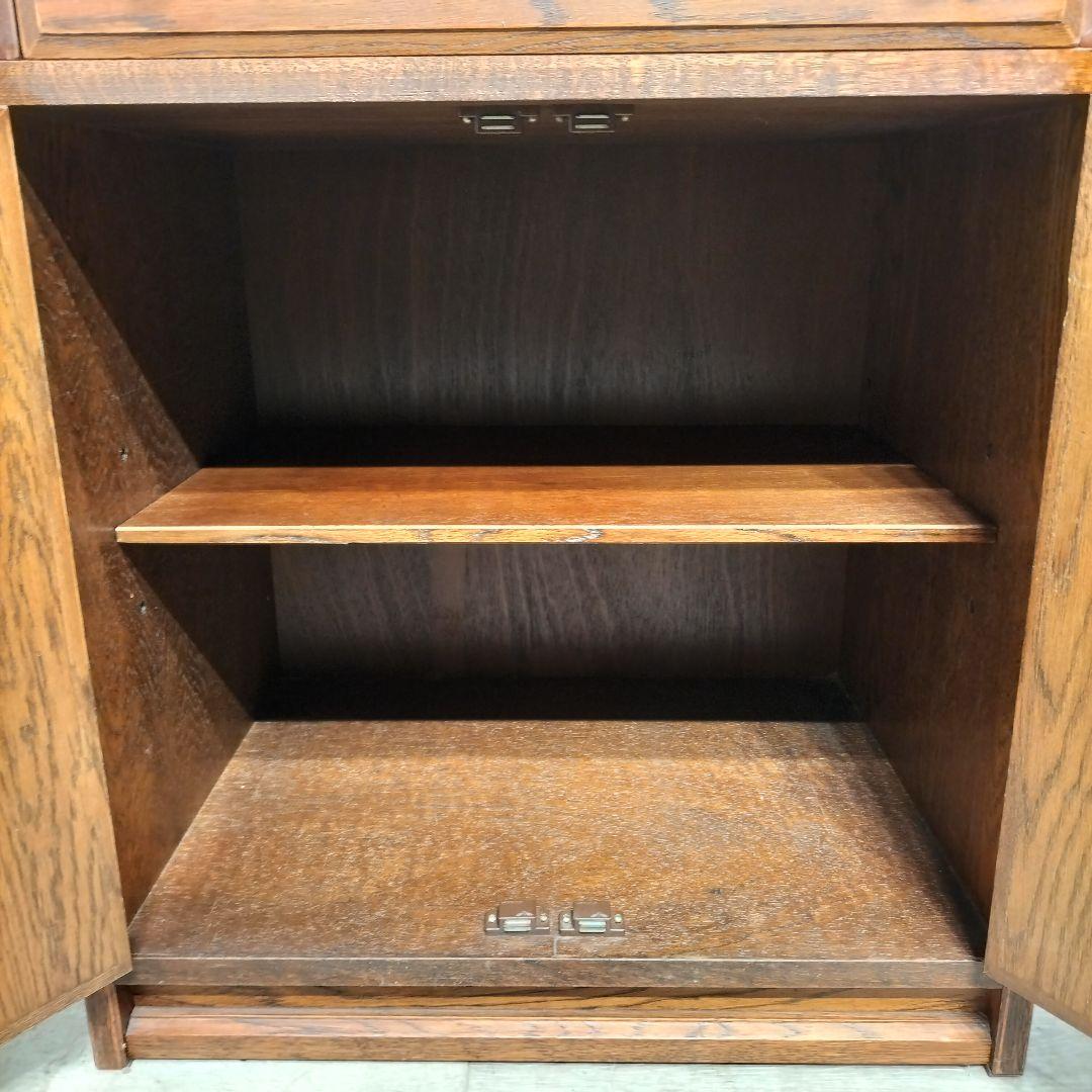 M♦ライブラリアン送料込　希少　職人堅木　ライティングビューロー　デスク