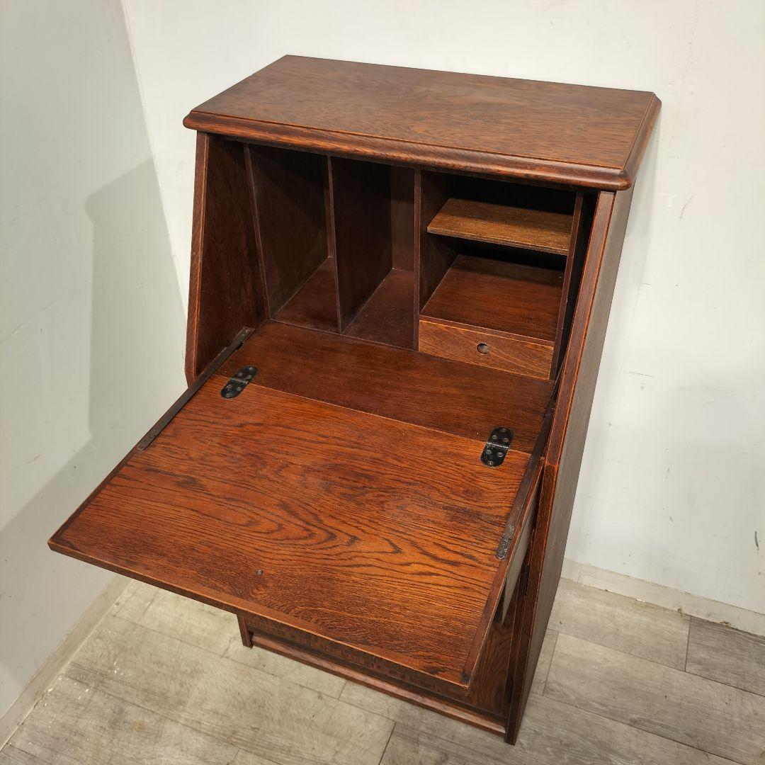 M♦ライブラリアン送料込　希少　職人堅木　ライティングビューロー　デスク