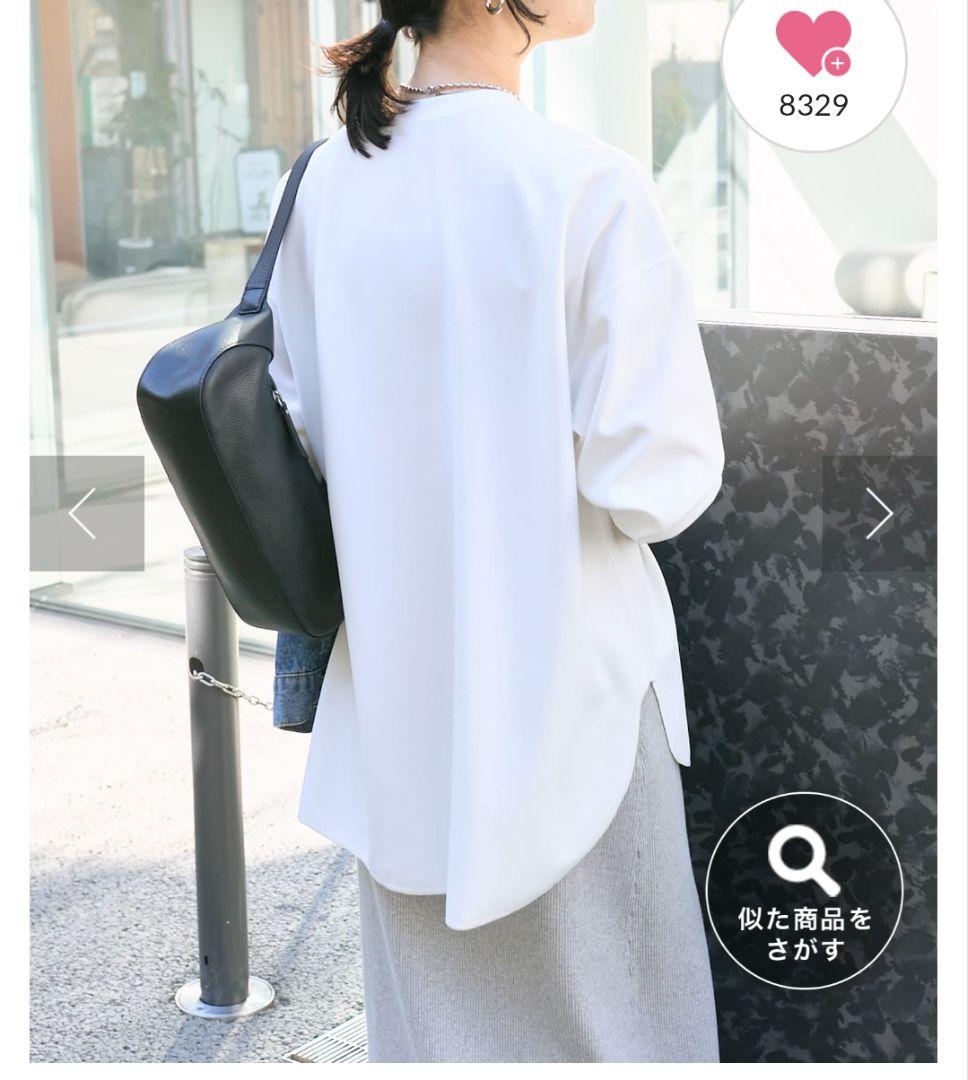 RIVE DROITE リヴドロワ カットジョーゼットプルオーバー 　ホワイト