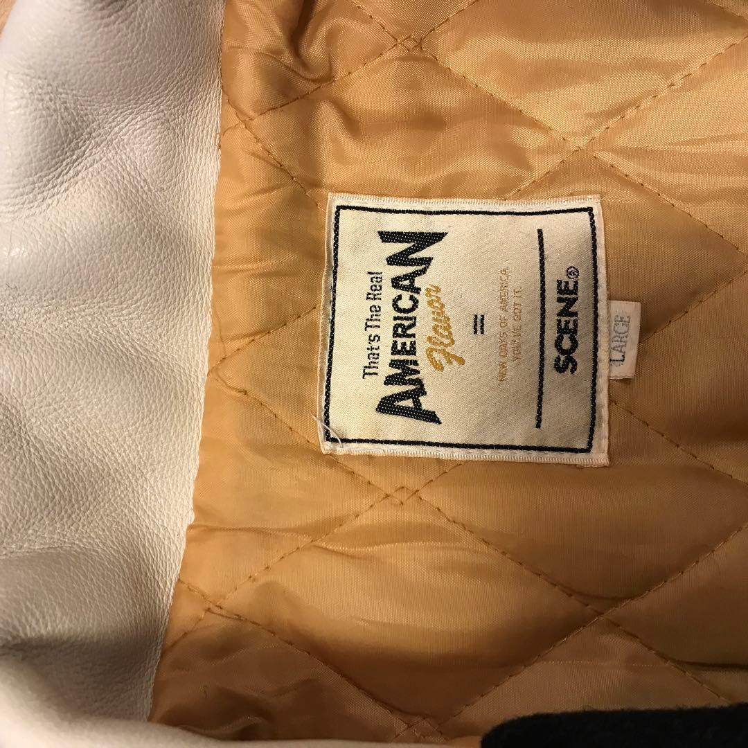 American Champs スタジャン ネイビー/ベージュ