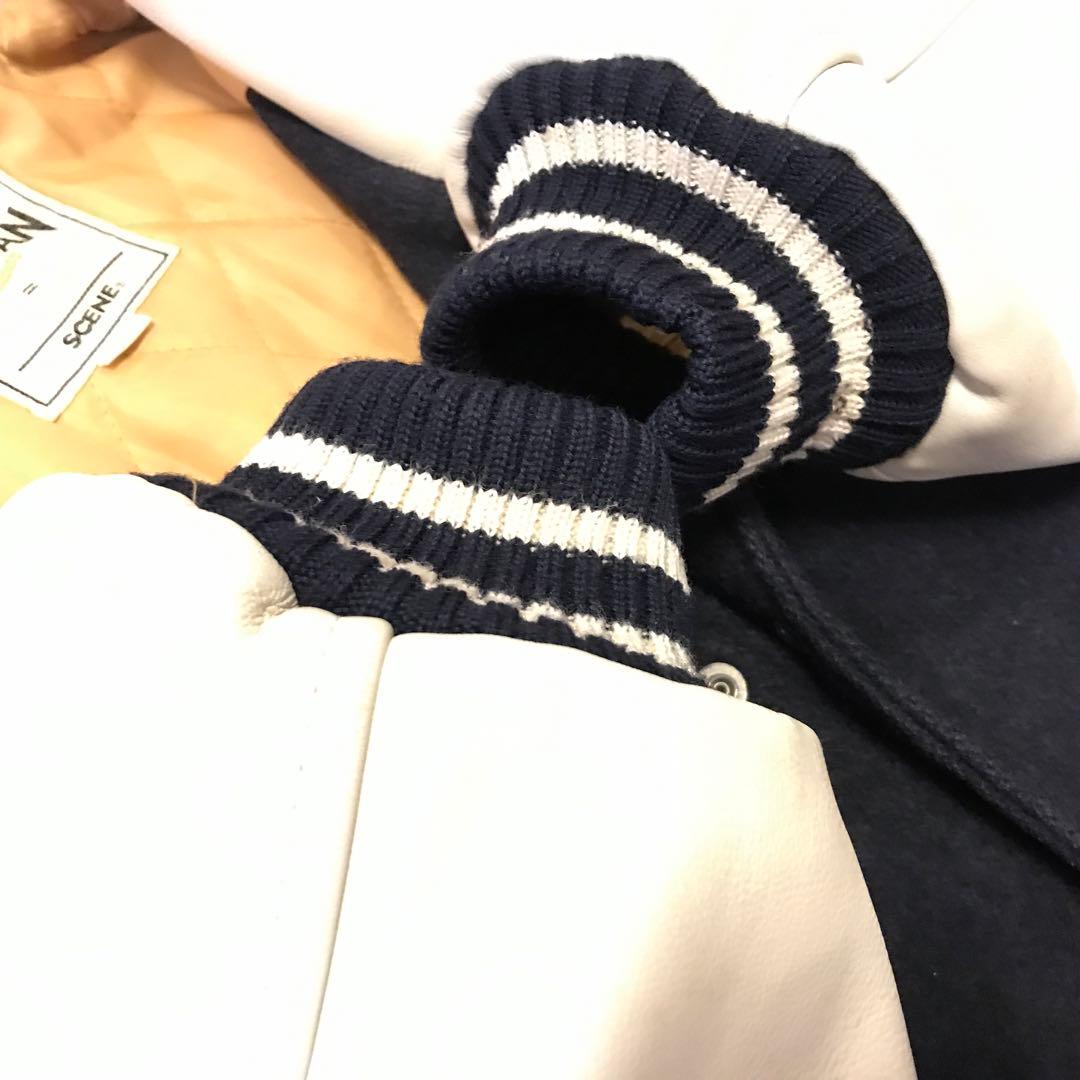 American Champs スタジャン ネイビー/ベージュ