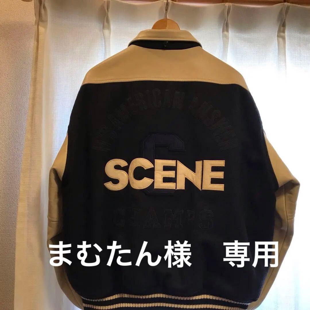 American Champs スタジャン ネイビー/ベージュ