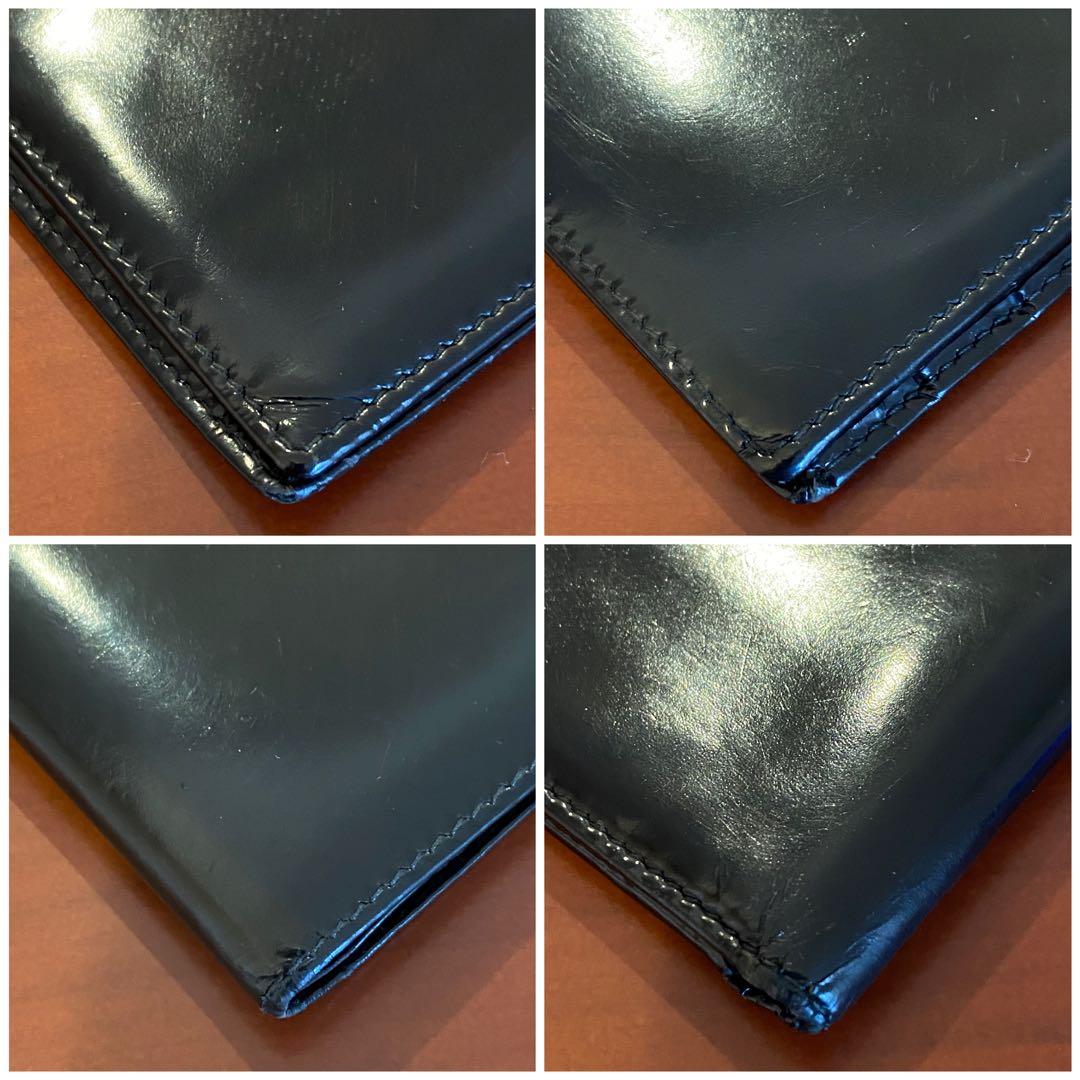 GUCCI ブラック 二つ折り財布 パテントレザー　イタリア製