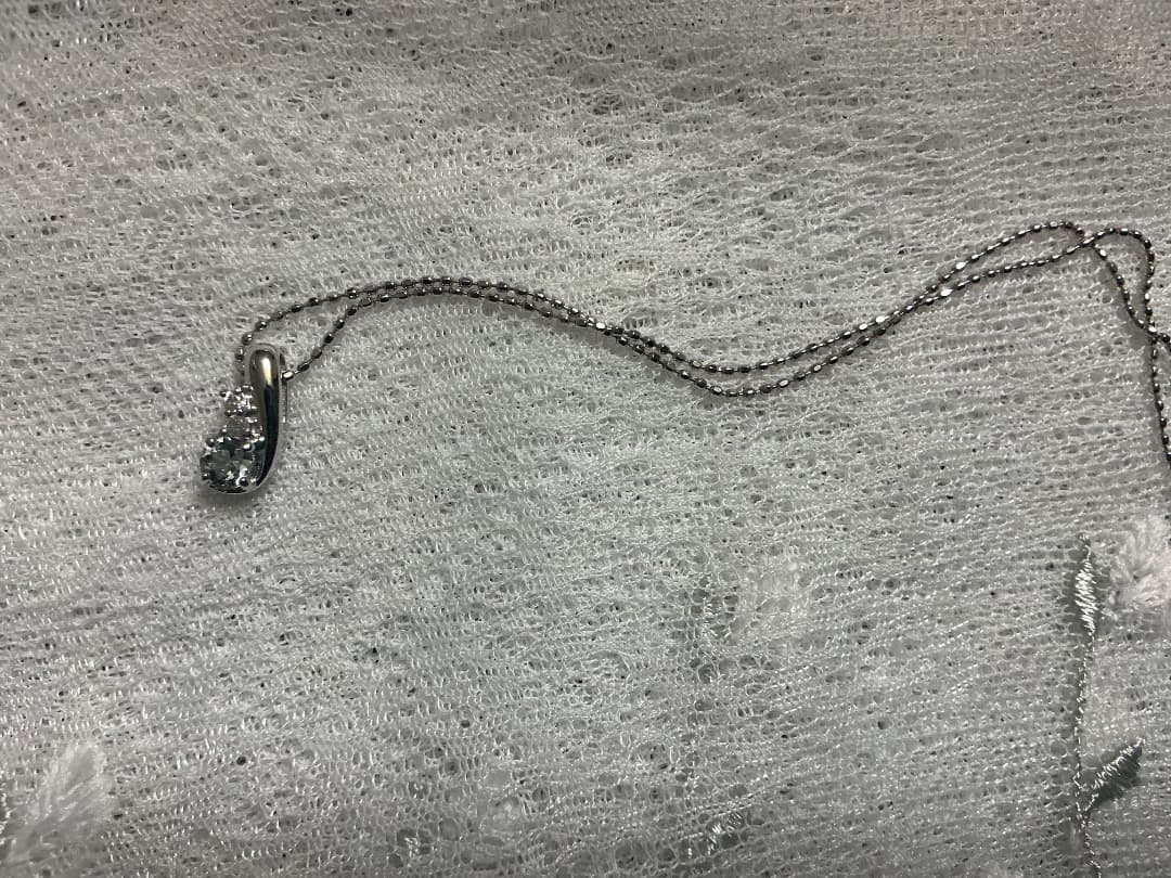 アクアマリンプチネックレス