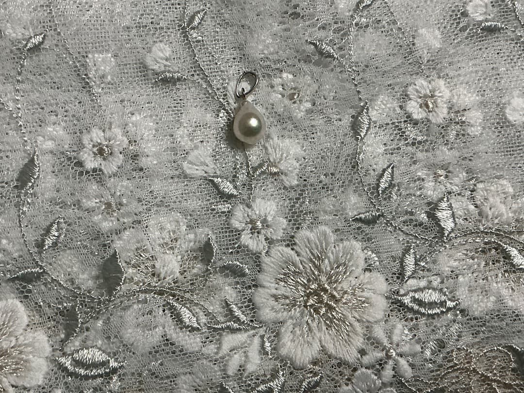 アクアマリンプチネックレス