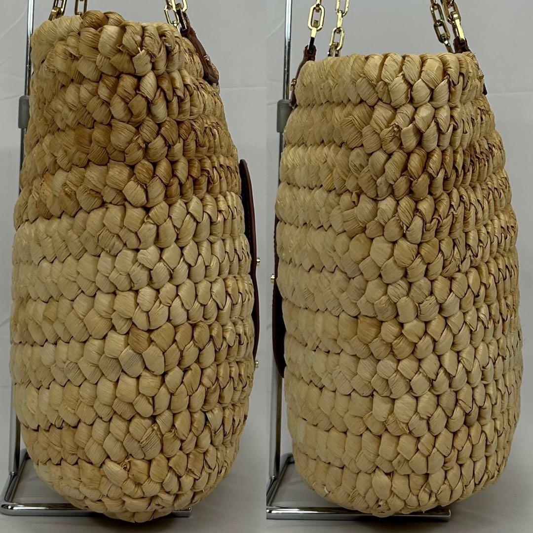 【極美品】トリーバーチ エラ トートバッグ かごバッグ レザー 肩掛け A4可