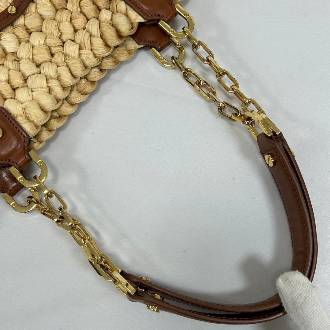 【極美品】トリーバーチ エラ トートバッグ かごバッグ レザー 肩掛け A4可