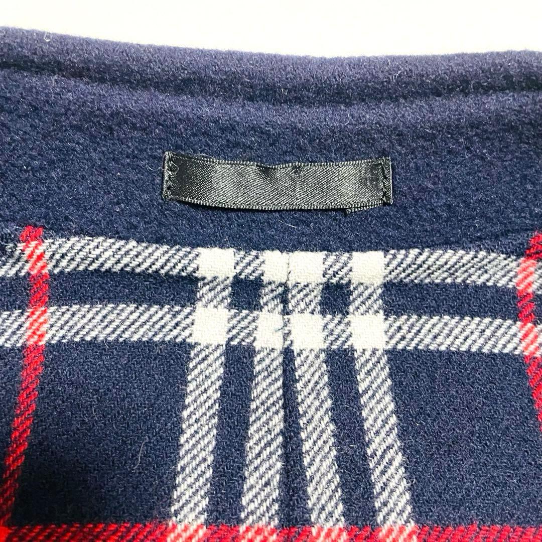 Burberrysバーバリーズ総ノバチェックウールコートカシミヤ混