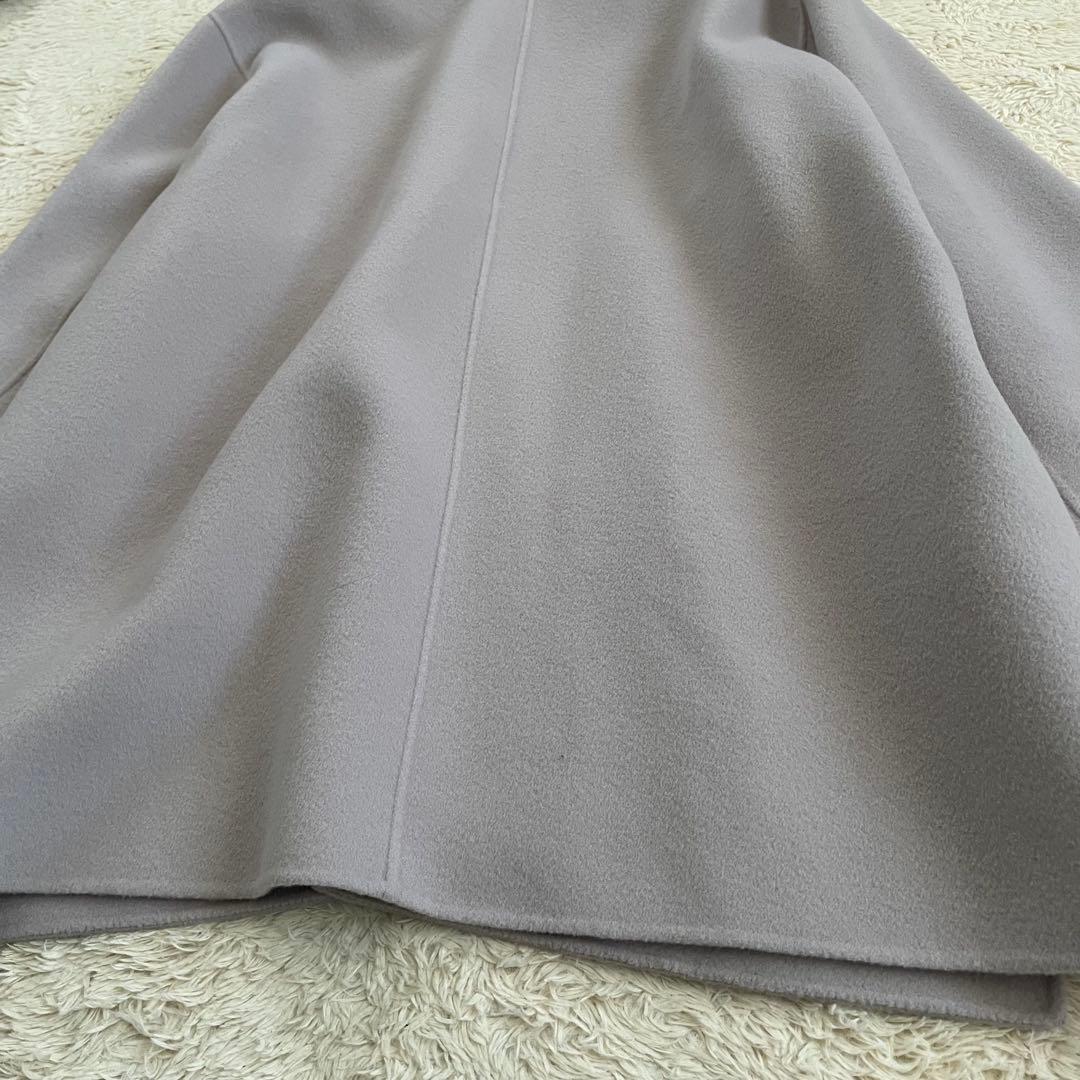 あかさたな様　ハーヴェルスタジオ　リバーウールコート　カシミヤ混　ピンクグレー