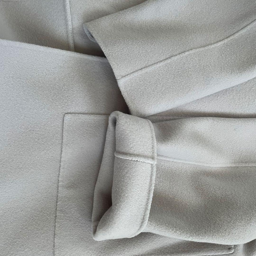 あかさたな様　ハーヴェルスタジオ　リバーウールコート　カシミヤ混　ピンクグレー