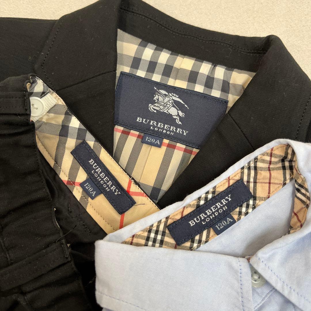 【〇042m】120cm BURBERRY 男の子 短パン ジャケット