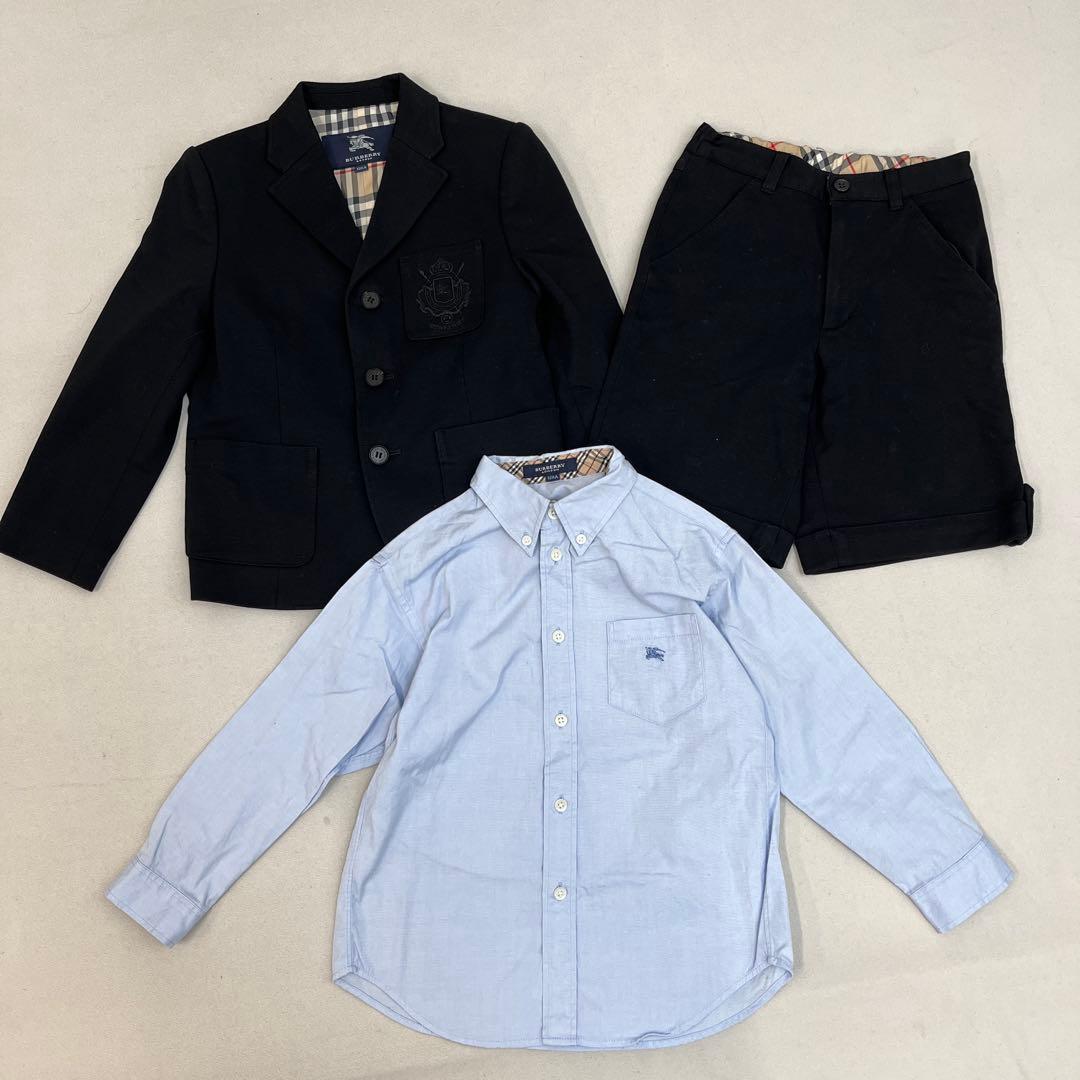 【〇042m】120cm BURBERRY 男の子 短パン ジャケット