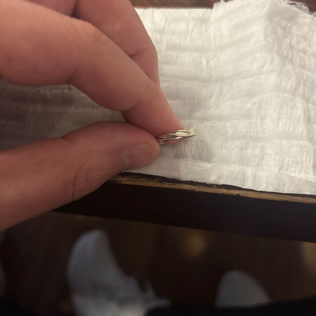 シンプルなシルバー・ゴールドリング3点セット