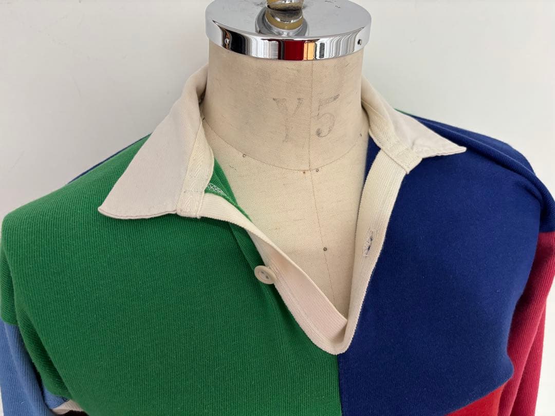 CANTERBURYカンターベリー　マルチカラー ラガーシャツ 長袖