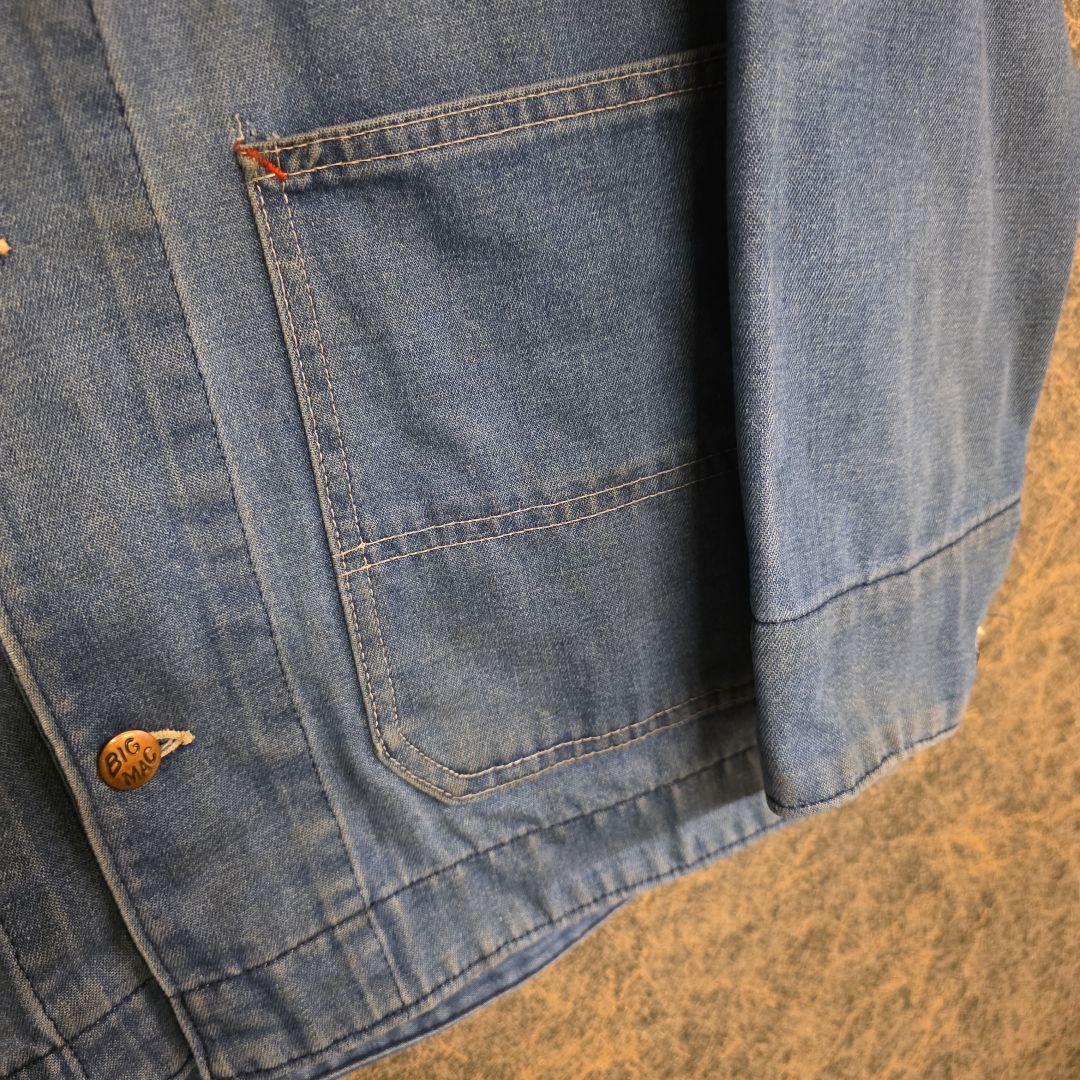 80s BIGMAC ビッグマック　デニムカバーオール　ヴィンテージ　フェード