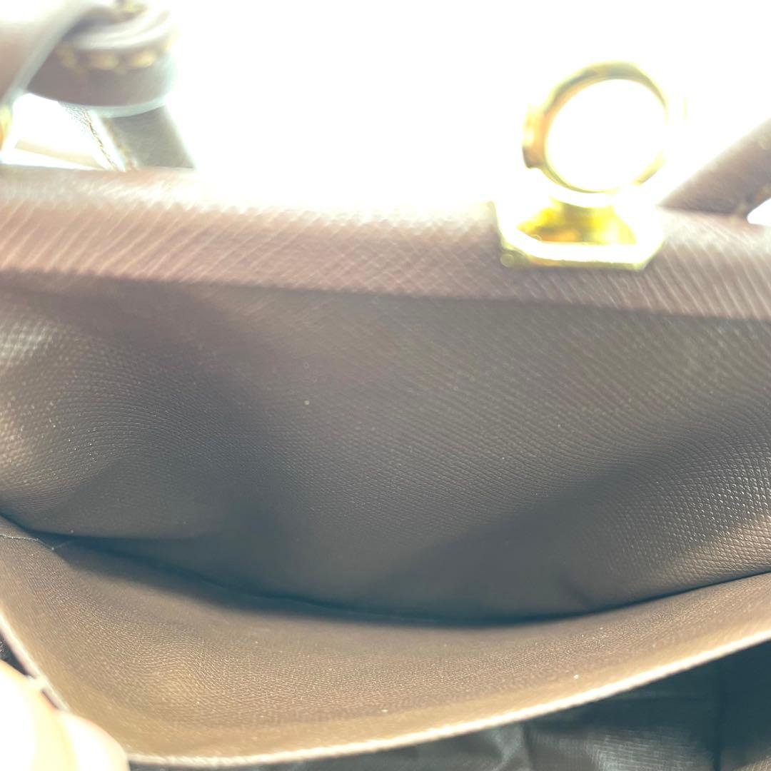 【極美品】バーバリー　ショルダーバッグ　がま口　ホースロゴ　キャンバス　玉虫色