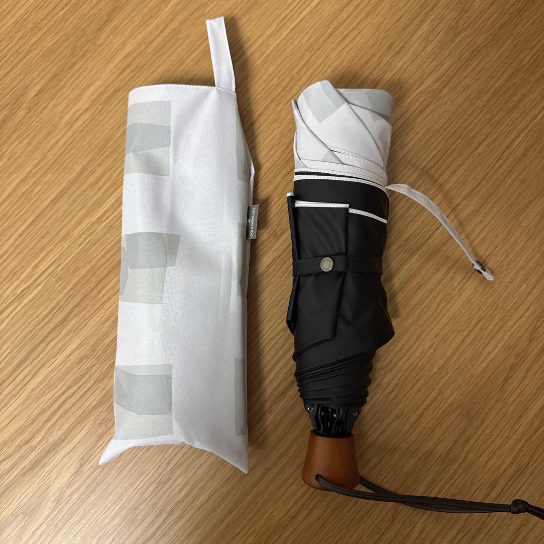 サンバリア100 折りたたみ日傘 ３段折 / キューブ(グレー)