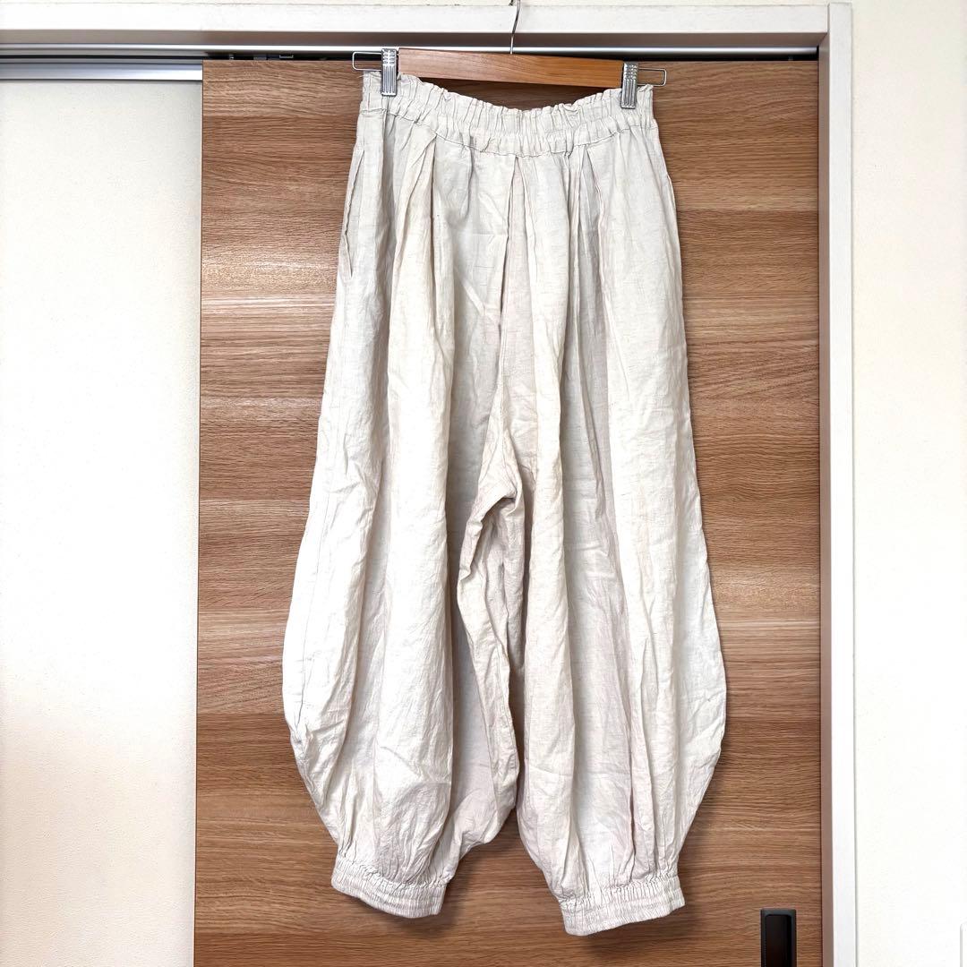 ヂェン先生の日常着　バルーンパンツ Sサイズ　生成