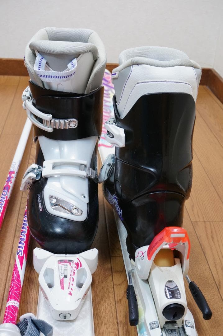 メンテ済 152cm 靴25.5cm KAZAMA レディース スキーセット