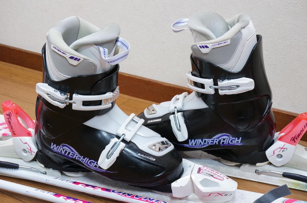 メンテ済 152cm 靴25.5cm KAZAMA レディース スキーセット