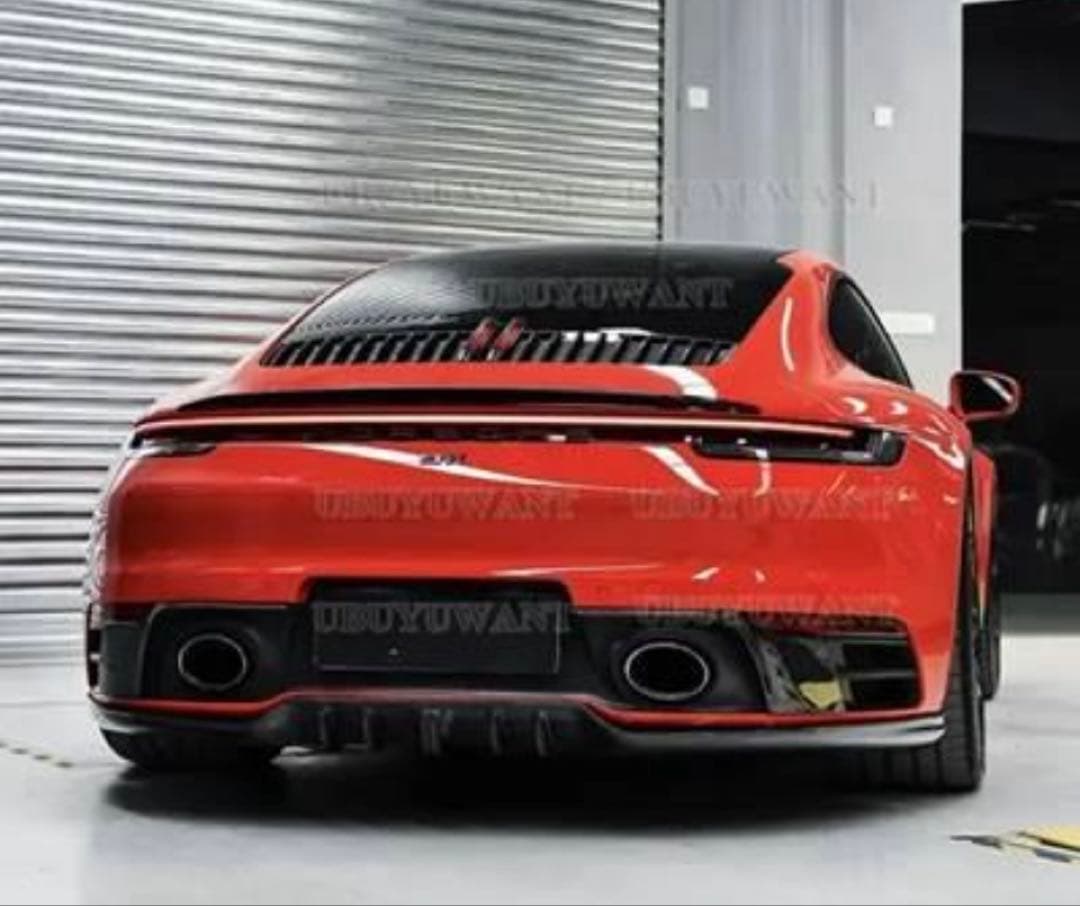 ポルシェ911(992)用カーボン調　リアスポイラー