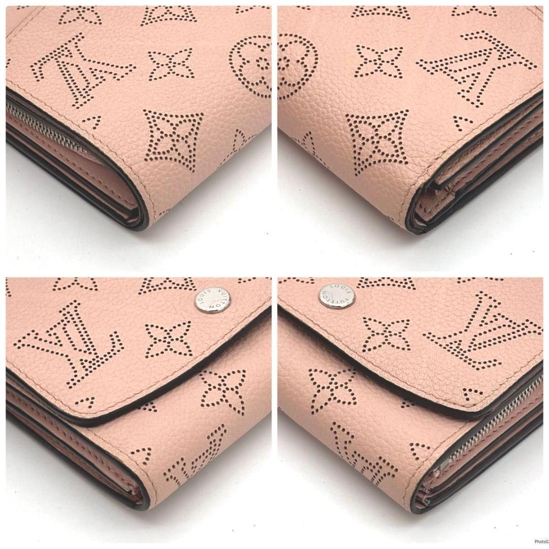 【新型IC】ルイヴィトン マヒナ イリス コンパクト 二つ折り財布 ピンク