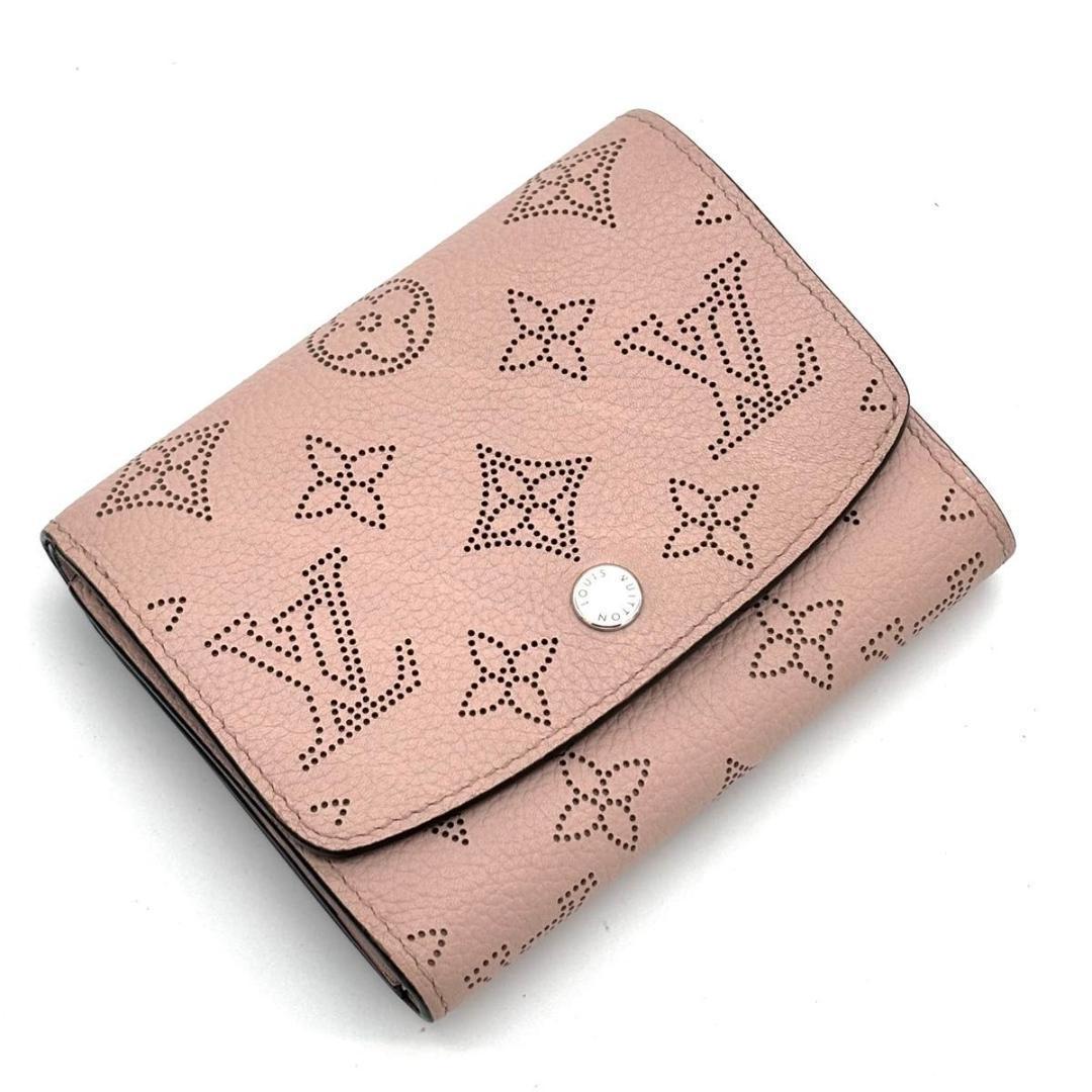 【新型IC】ルイヴィトン マヒナ イリス コンパクト 二つ折り財布 ピンク