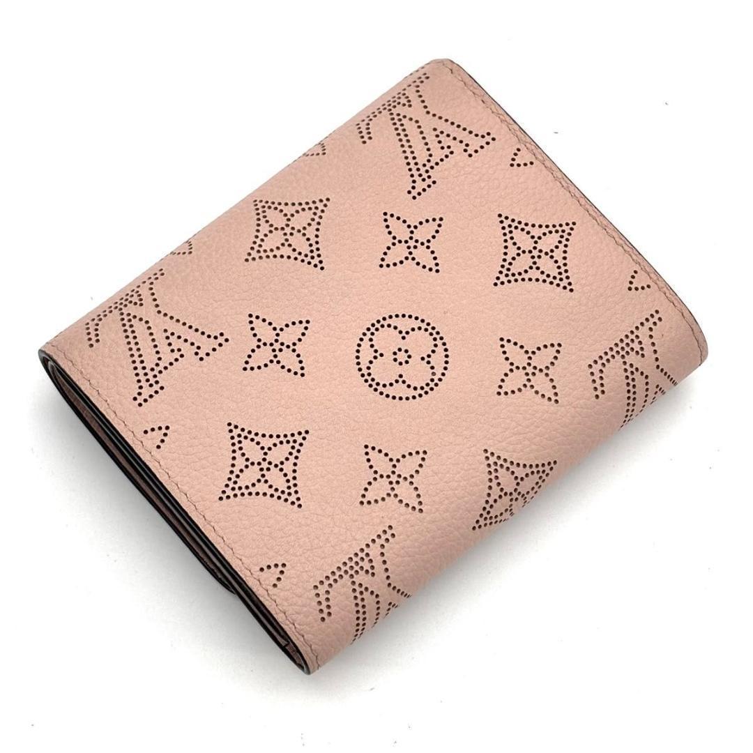 【新型IC】ルイヴィトン マヒナ イリス コンパクト 二つ折り財布 ピンク