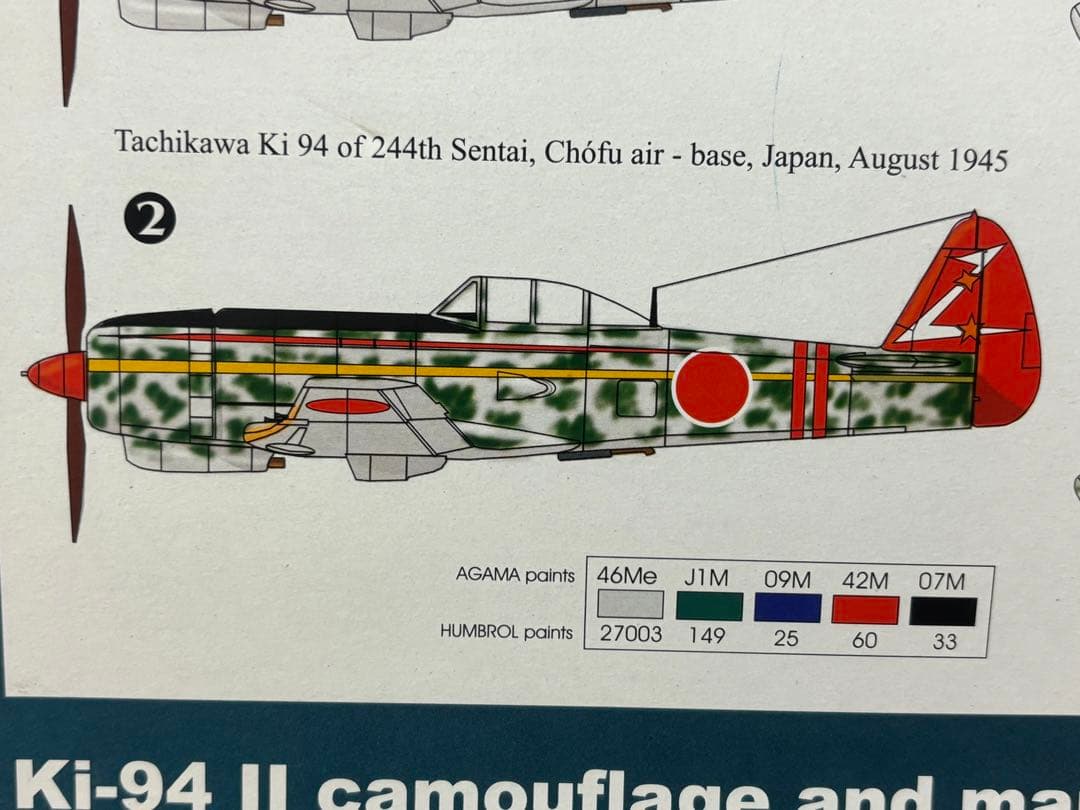 RSモデル 1/72 日本陸軍 高高度迎撃戦闘機 立川飛行機 キ-94Ⅱ 未組立