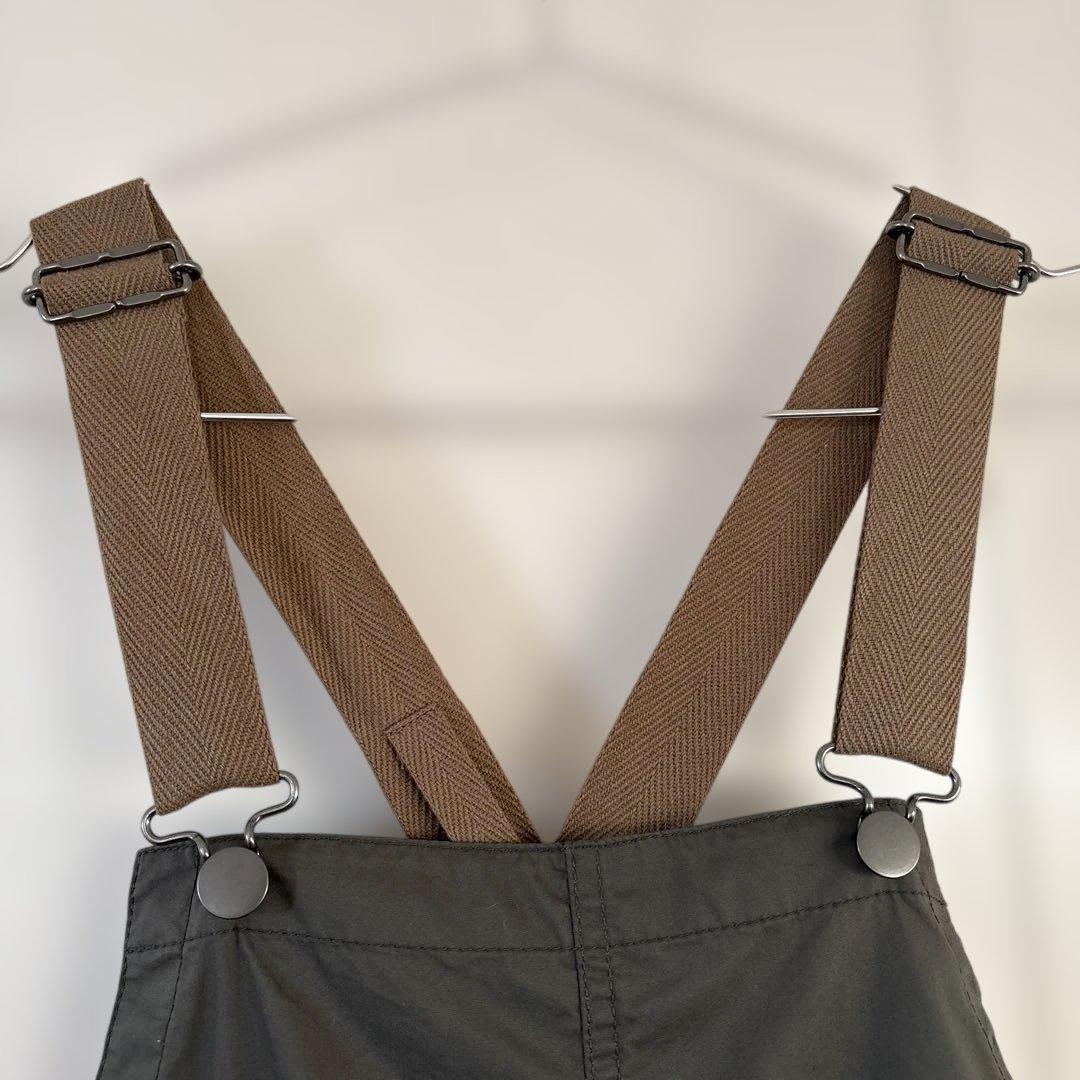 新品未使用BEAMSBOYサロペット O.SOLOTEX R/BIB オリーブ