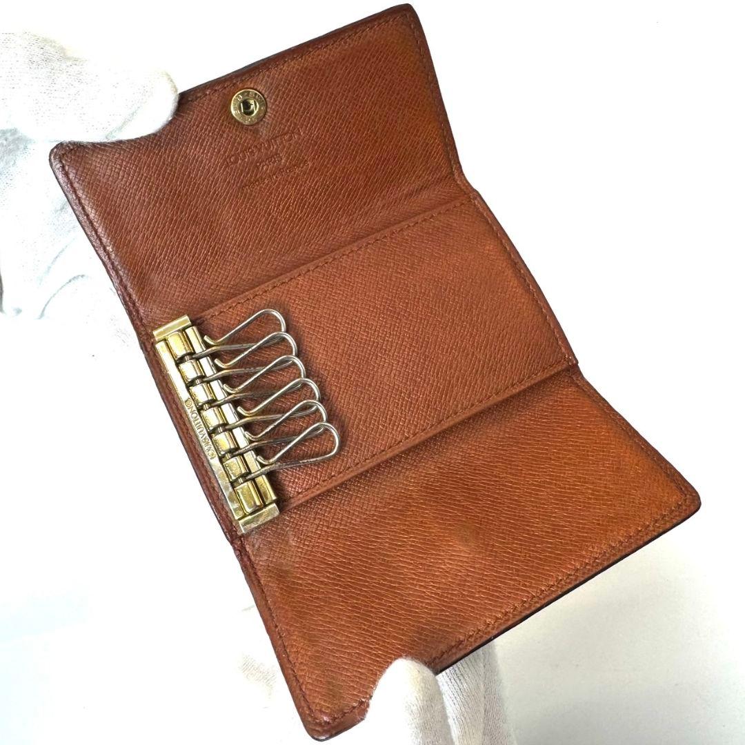 良品 ルイヴィトン モノグラム ミュルティクレ6 キーケース 鍵 6連 Key