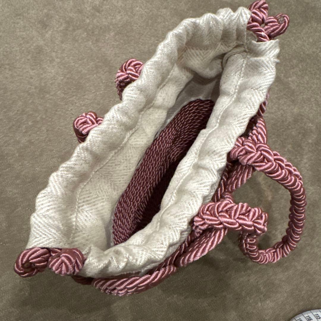 MEHRY MU ロープ編みハンドバッグ　ピンク