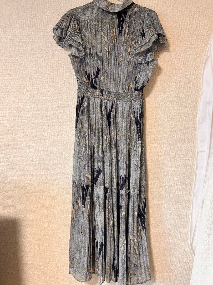 花柄プリーツワンピース 38サイズ