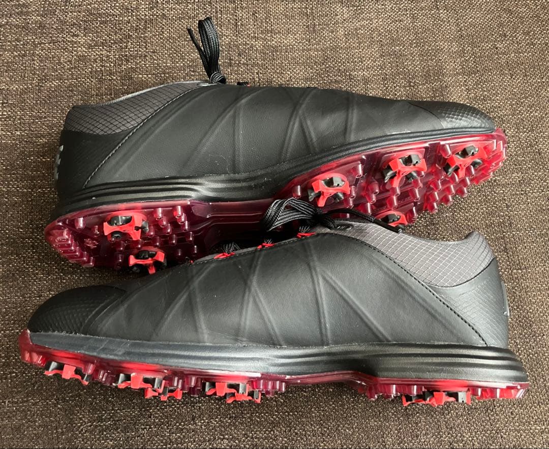 【美品】ナイキ ゴルフNIKE GOLF LUNAR FIRE 29cm 黒赤