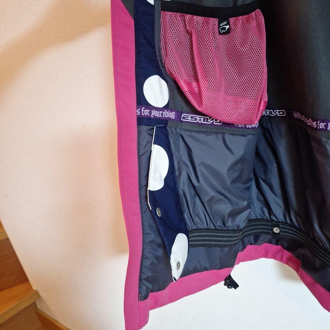 スノーボード用ウェア 　レディース　Mサイズ　ネイビー/ホワイト/ピンク